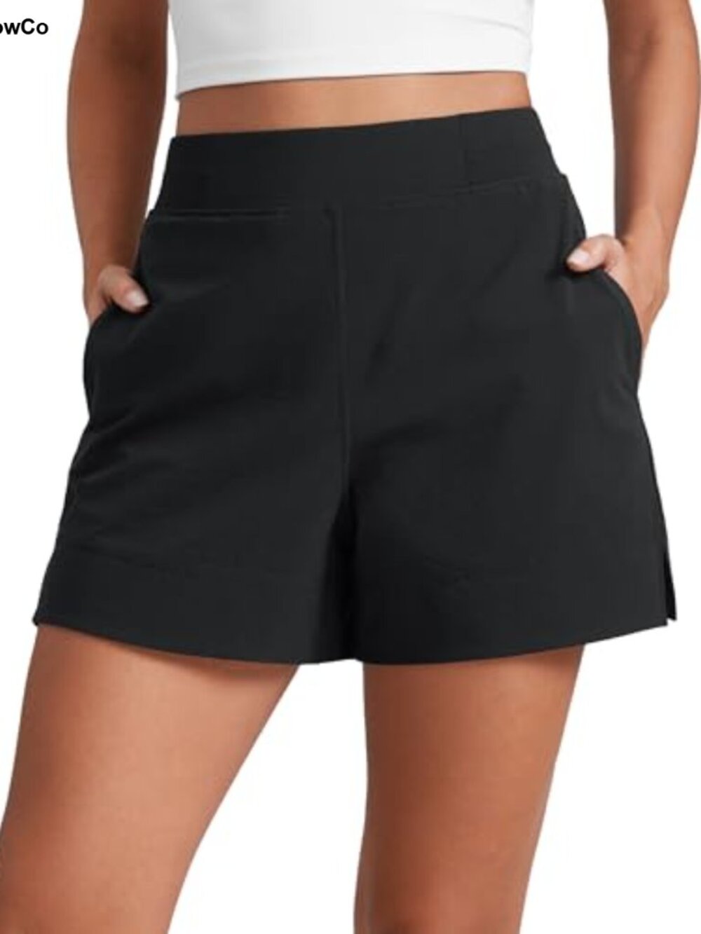 CRZ YOGA Linerless Stretch Casual Shorts 4" High Rise